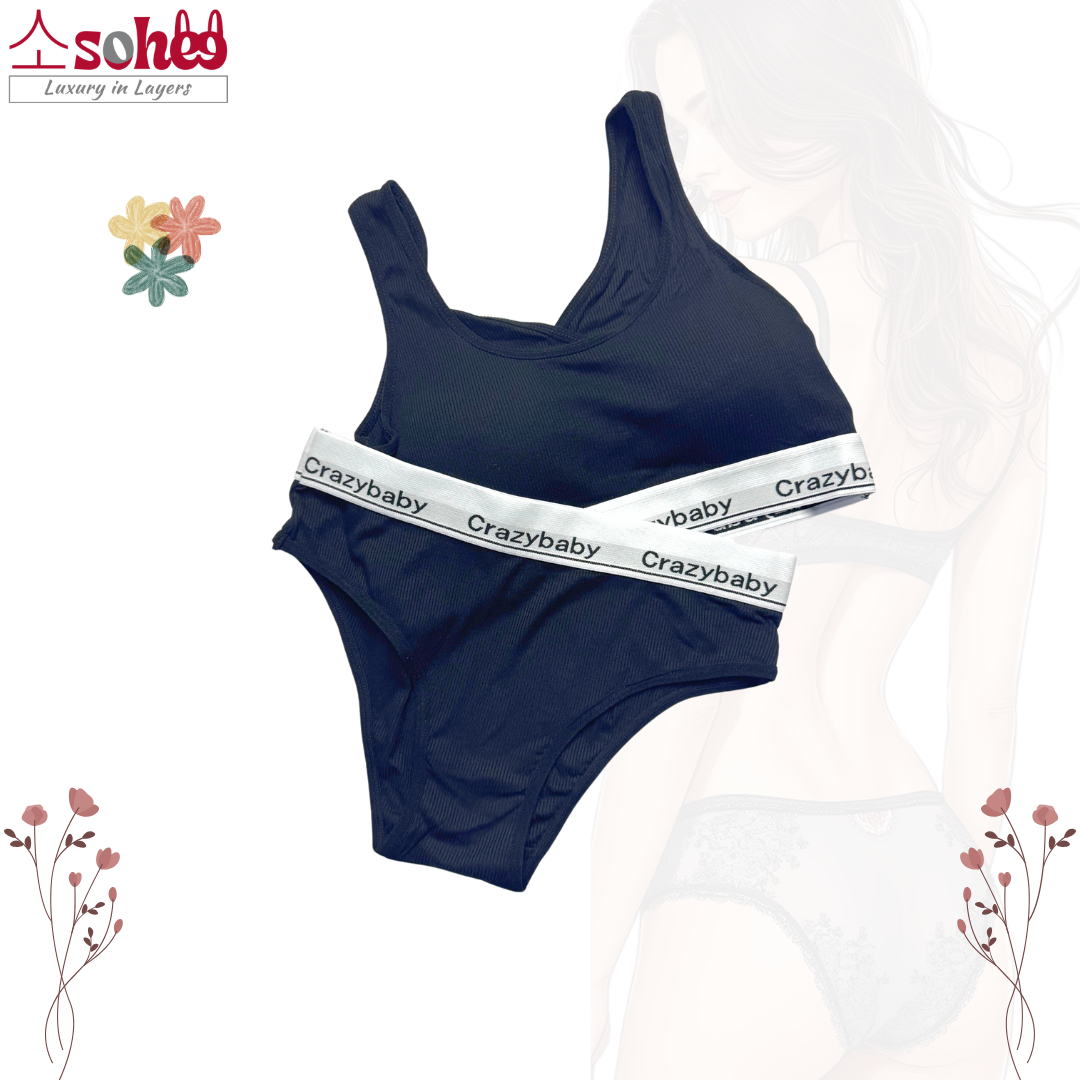 Crazy Baby Free Size Sports Bra & Panty – Ultimate Comfort & Support