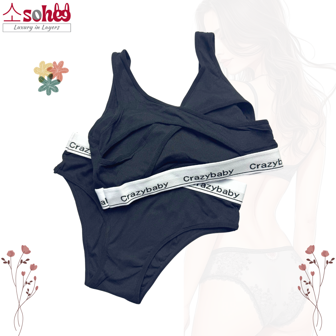 Crazy Baby Free Size Sports Bra & Panty – Ultimate Comfort & Support