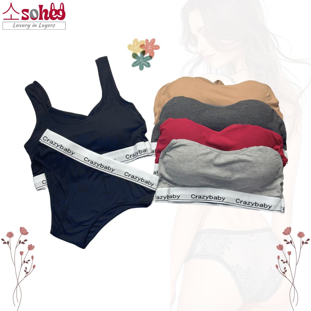 Crazy Baby Free Size Sports Bra & Panty – Ultimate Comfort & Support