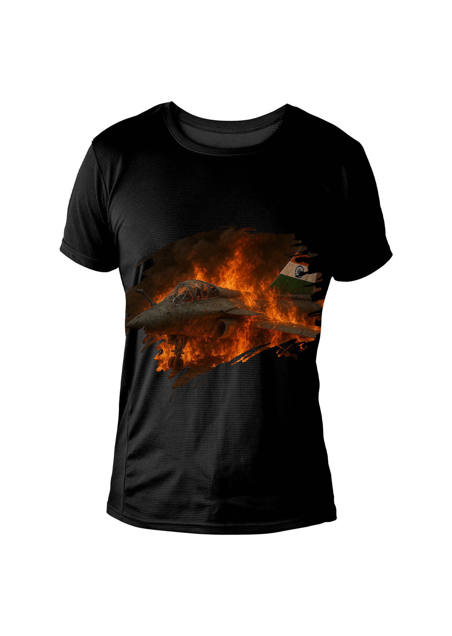 Full Burn – Indian Rafale BBQ Edition" T-Shirt