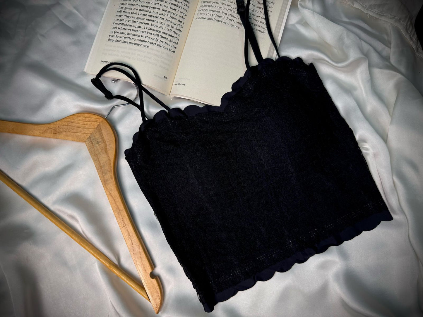 White Lace Padded Camisole – Romantic & Chic