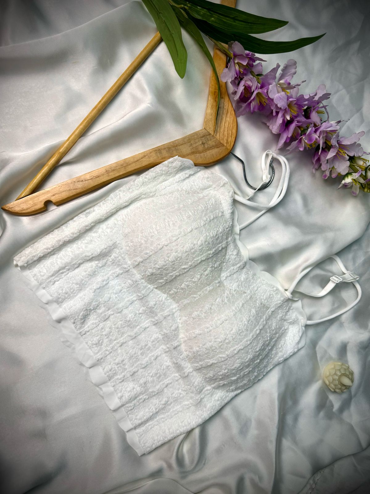 White Lace Padded Camisole – Romantic & Chic